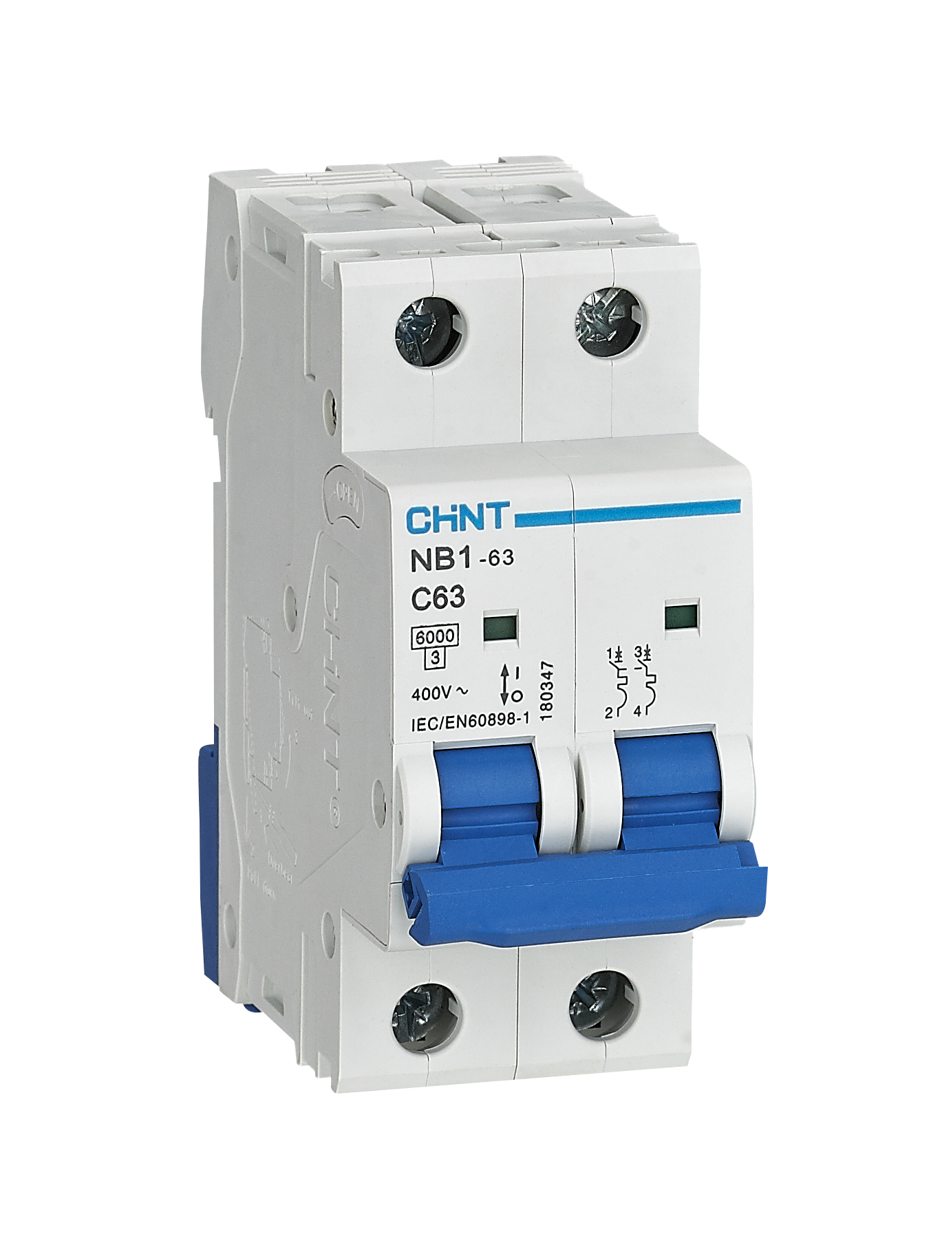 Chint NL1-63 4P 25A 30 mA Type A 6 kA – Differentiëel