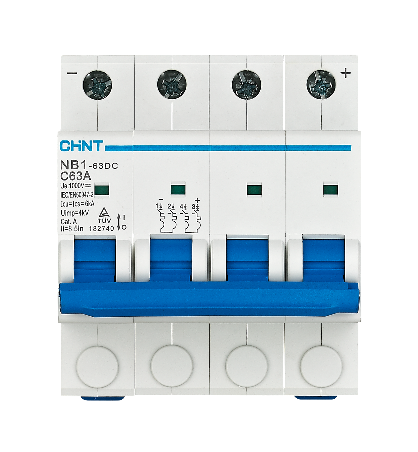 NB1-63 4P C63 6kA DB - Automaat