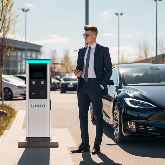 Ejornee slimme laadpaal – 2 × 22 kW | LCD & RFID - Betaalterminal