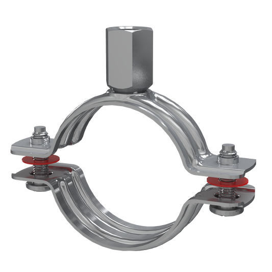 6" Buisklem met combimoer, klembereik: 158-169 mm / moer: M8 / M10