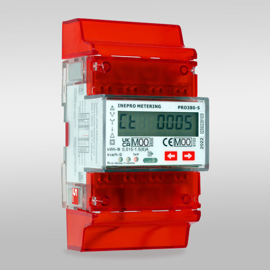 Inepro PRO380-S CT – 3-fase DIN-rail elektriciteitsmeter