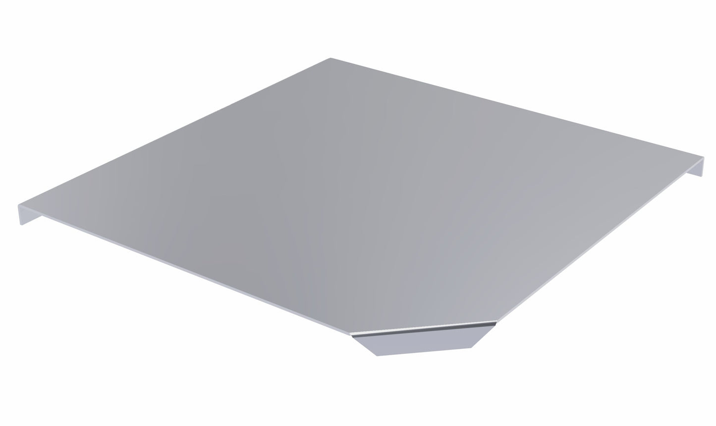 Abdeckung 90° für horizontales Eckstück – H:15 B:100 T:1