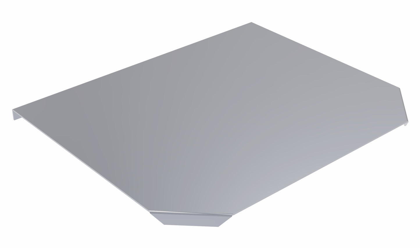 Abdeckung für horizontales Eckstück – H:15 B:300 T:1,2