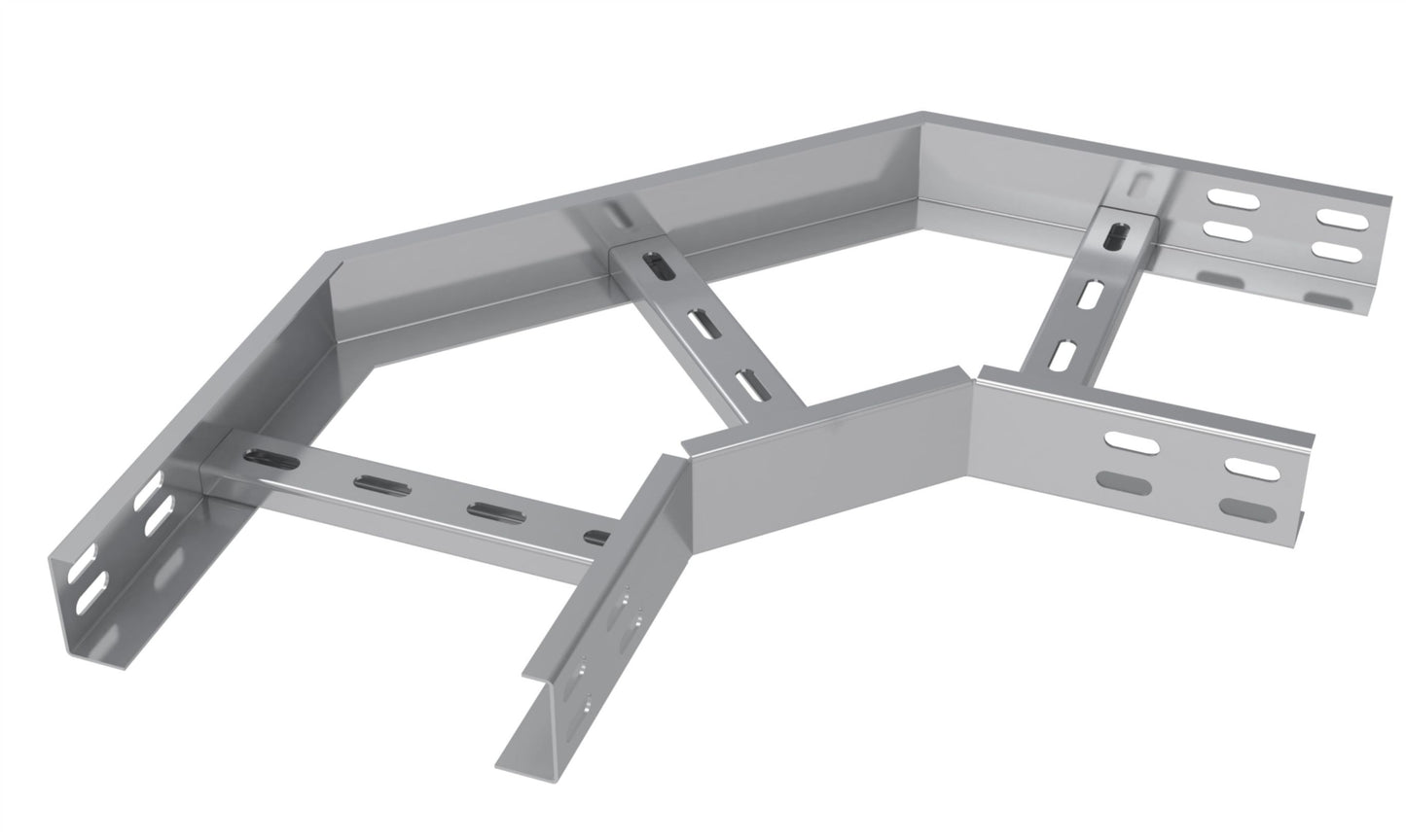 90° horizontale bocht voor kabelladder- H:60 B:400 D:1,2