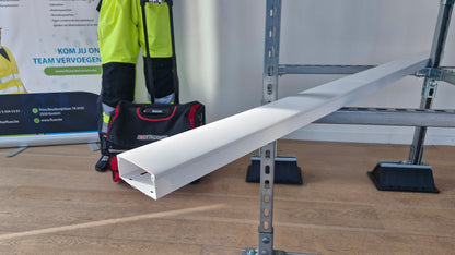 PVC kabelgoot 100x40 wit - RAL 9010 Fluxa  - 2 meter