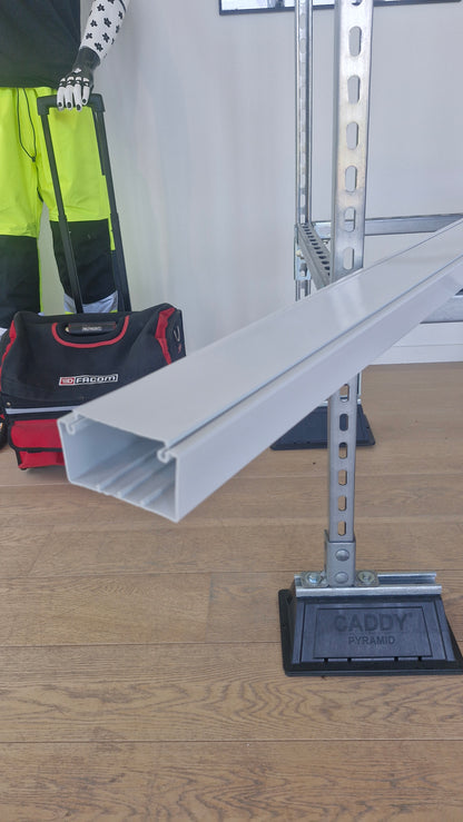 PVC kabelgoot 100x50 wit - RAL 9010 Fluxa 
