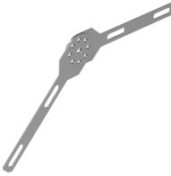 Scheidingsstrip Haaktype - voorverzinkt