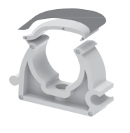 PVC-clip met sluiting 16 mm - PP