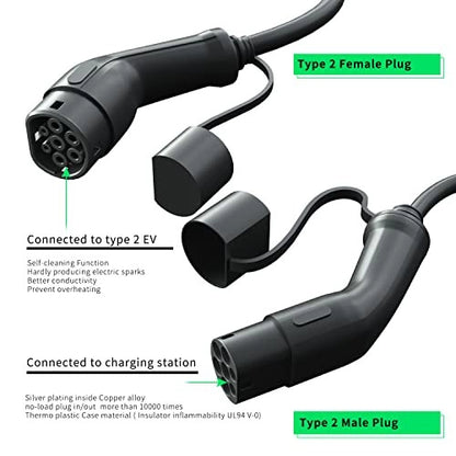 Type 2 - Ev laadkabel * 32 ampere - smappee - zaptec - alfen - tesla - 10 meter