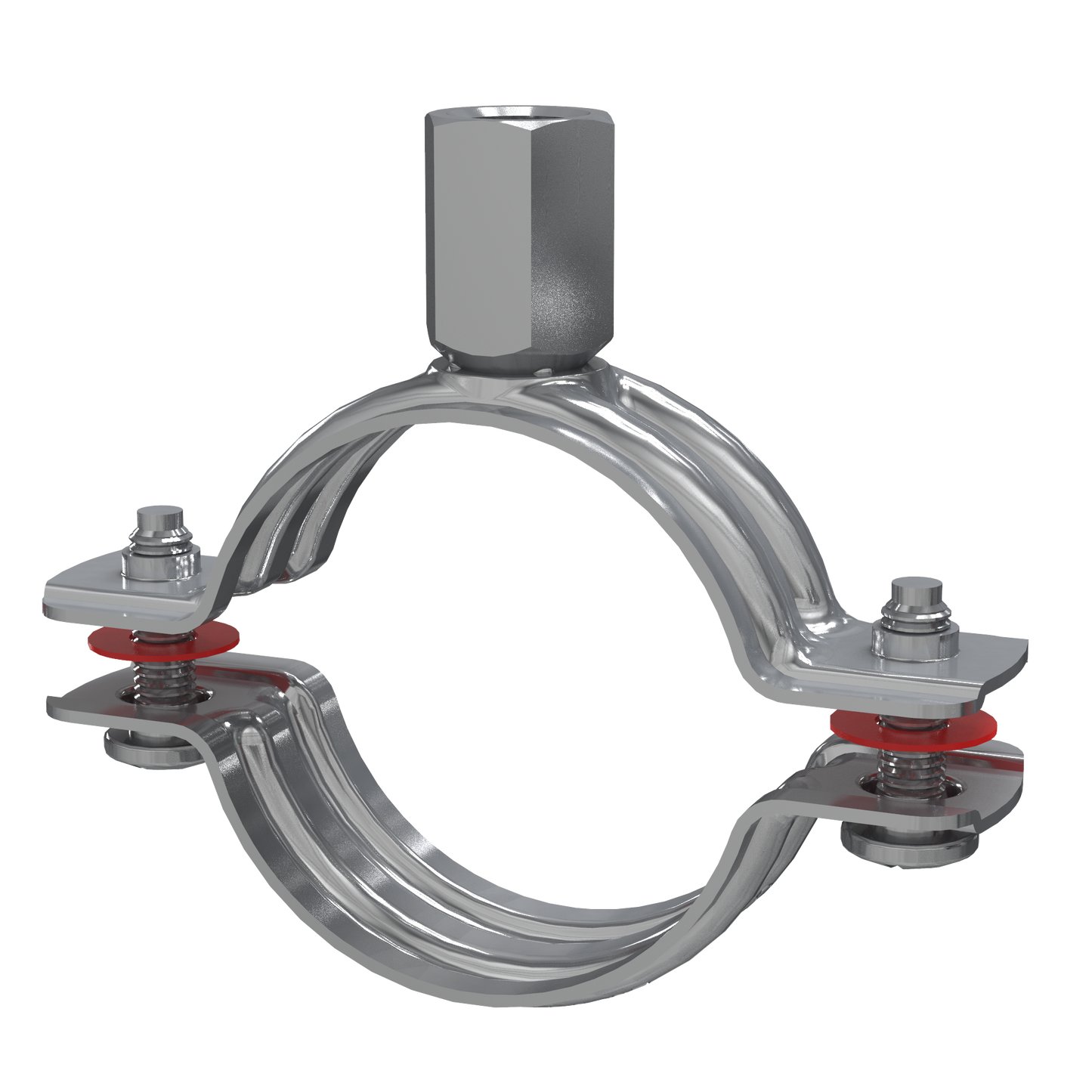 201-212 Buisklem met combimoer, klembereik: 201-212 mm / moer: M8 / M10