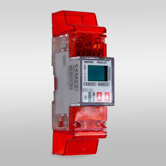 Inepro PRO2-T – 1-Fase DIN-Rail Energie-Meter (Direct, tot 100 A)
