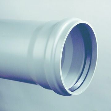 PVC-Mofbuis 110x3,2mm Benor SN 8 grijs Lg 5m - Buis voor Buitenriolering